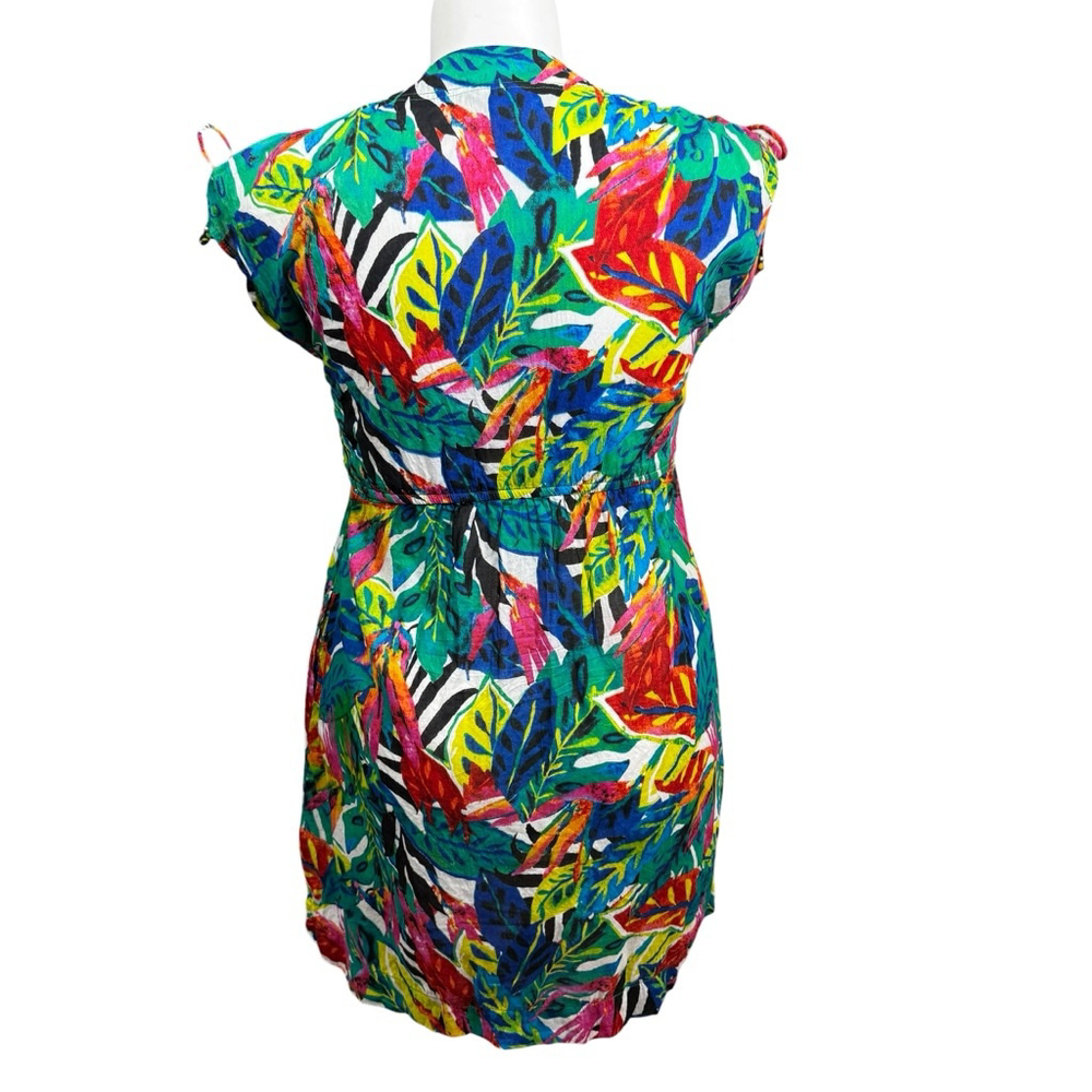 Lauren Ralph Lauren Tropical Print Dress Size Medium Colorful - Picture 5 of 8